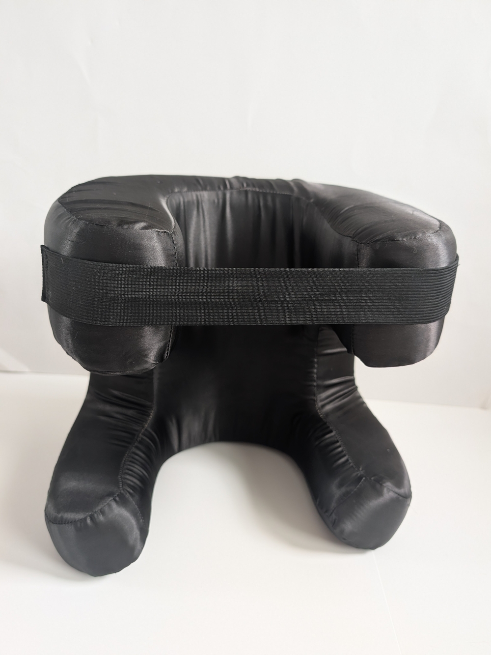 Luxurious Black Silky Beauty Memory Foam Pillow with Strap